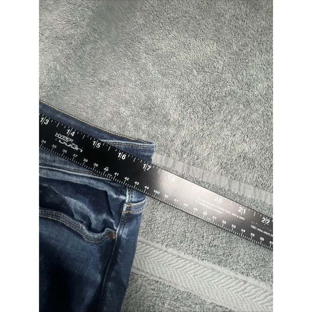 Judy Blue Jeans Women's 16W Blue Denim Boyfriend Distressed Preppy City 34x28 - Picture 4 of 9